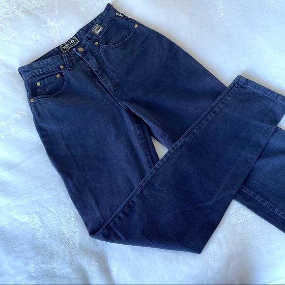 Versace vintage high waist jeans sz 26 - Picture 2 of 10